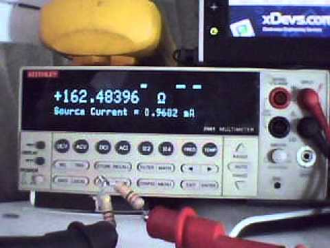 Keithley 2001 digital multimeter demo