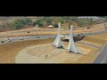 Nigeria, Abuja city gate drone footage