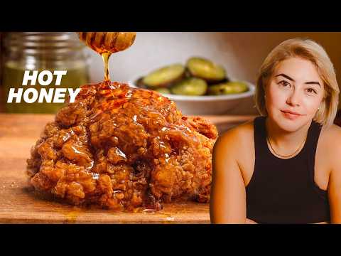 Pickle Brine Fried Chicken with Hot Honey Glaze and Ranch Dressing