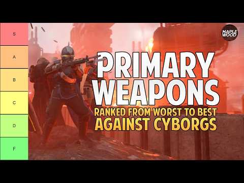 Ultimate Primary Weapons Tierlist vs Cyborgs on Cyberstan | Helldivers 2