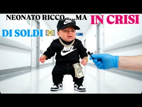 Neonato RIcco... Ma in Crisi Di Soldi e Altri Video Divertenti {IA} 2.0 #veo #videodivertenti #perte