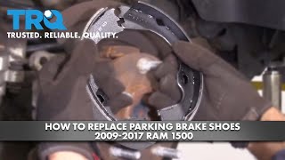 How To Replace Parking Brake Shoes 2009-2018 Ram 1500