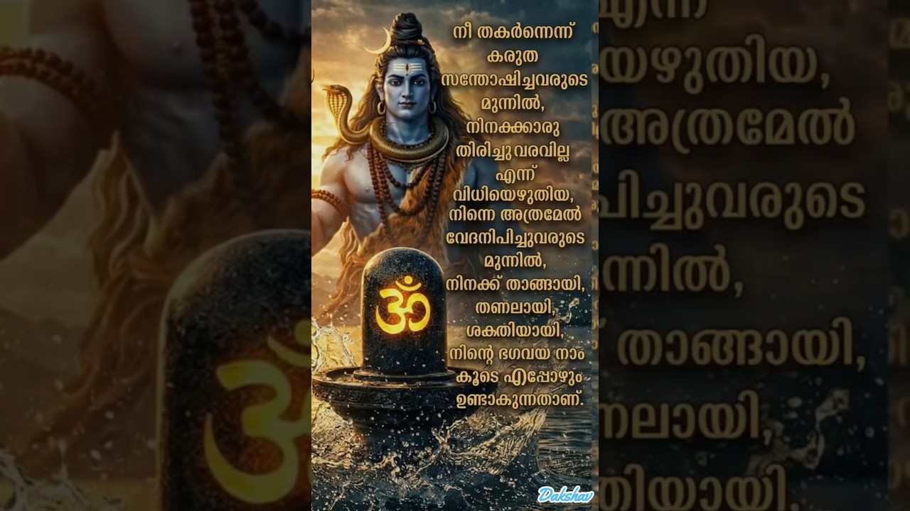 Om Namah Shivaya🙏🏻 ഓം നമഃ ശിവായ🙏🏻#bhakthi #devotional🙏🏻 #song #shortsfeed#shiv #mahadev #shiva🙏🏻