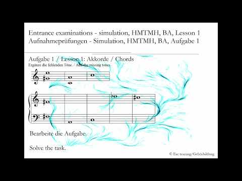 Hochschule für Musik, Theater und Medien Hannover | BA | Aufnahmeprüfung | Gehörbildung | Simulation