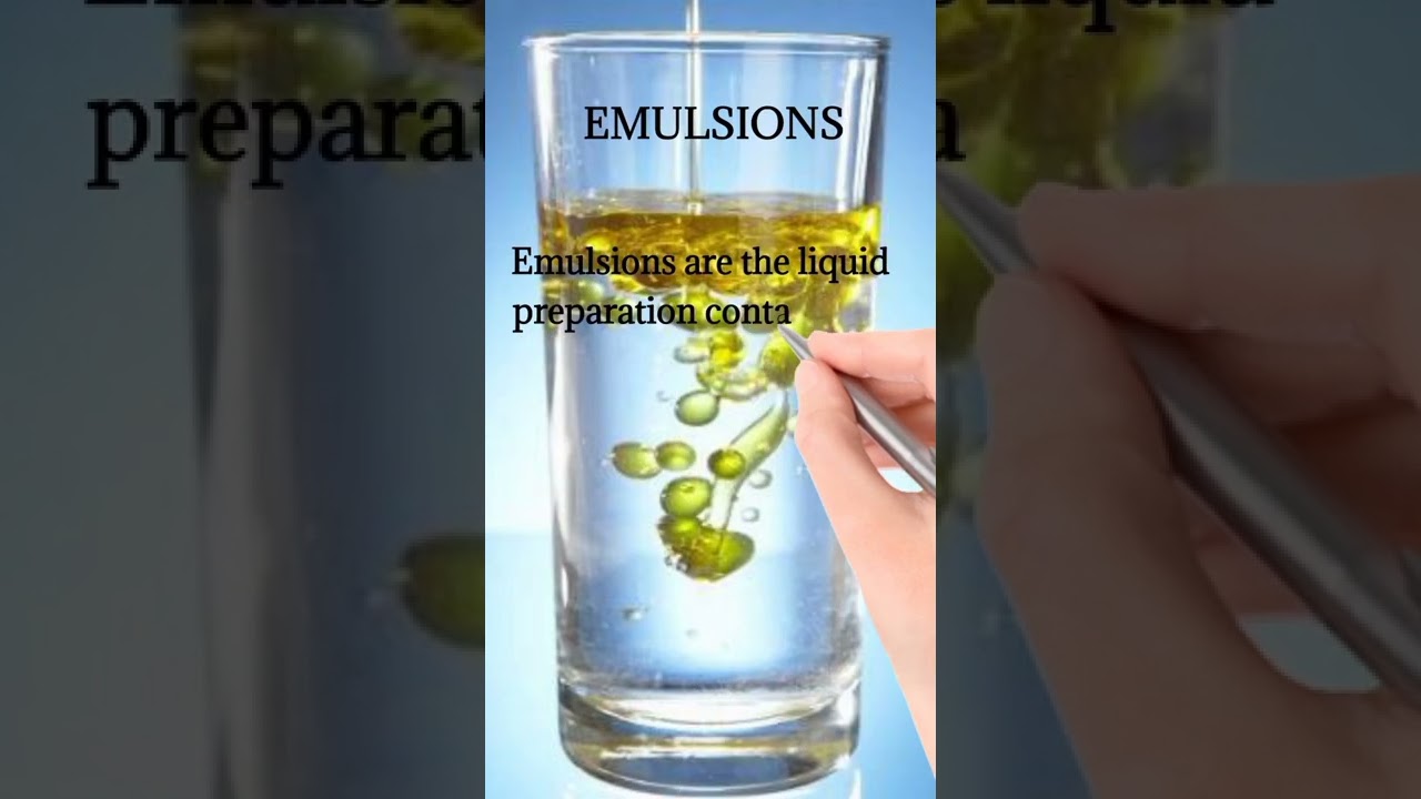 Definition of Emulsion  || Pharmaceutics || Medi Queries.