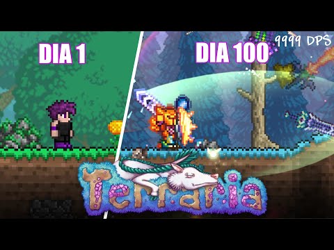 I SPENT 100 DAYS AS A MELEE IN TERRARIA MASTER MODE