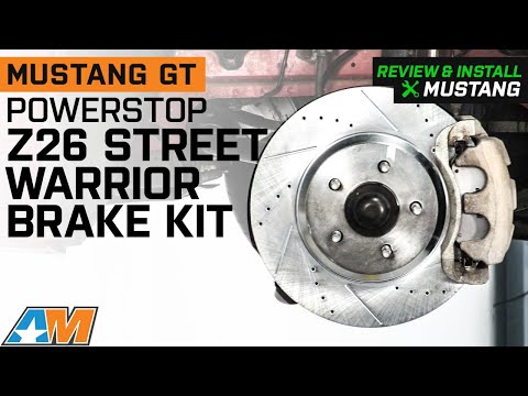 2005-2010 Mustang PowerStop Z26 Street Warrior Brake Rotor and Pad Kit Review & Install