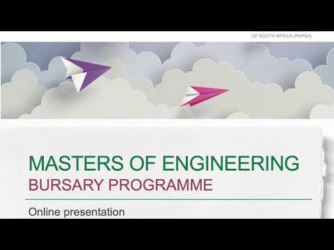 Introducing the PAMSA Masters of Engineering bursary programme