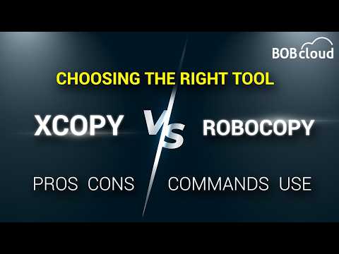 XCOPY vs ROBOCOPY: Which is Better for File Transfers?