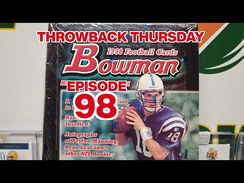 1998 Bowman Football Hobby Box Opening. Throwback Thursday Episode 98