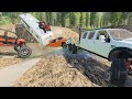 Rescuing campers after flood with 6 wheel drive truck | Farming Simulator 19
