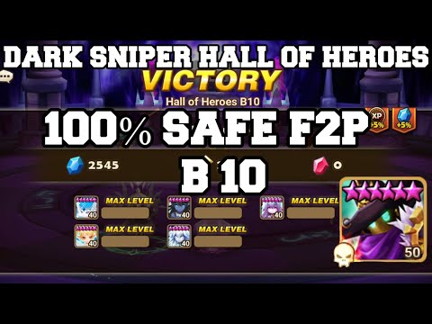 DARK SNIPER HALL OF HEROES (DRAGUNOV) F2P B10 100% SAFE Summoner War