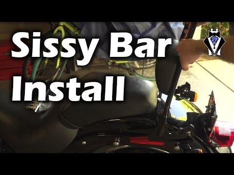 How to Install Sissy Bar on Harley Softail - No Signal Relocation Required