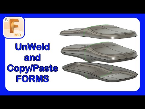 Fusion 360 Form Mastery  Part 32 - Why Use Unweld and Copy Paste with Forms #Fusion360 #Forms