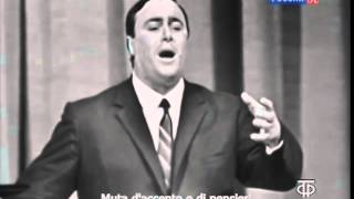 A beardless Pavarotti sang La Donna e Mobile in Moscow 1964