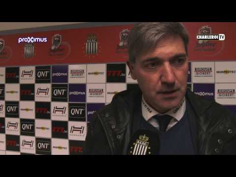 Felice Mazzu après R.Charleroi SC - SV Zulte Waregem