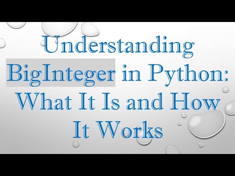 Understanding BigInteger in Python: What It Is and How It Works