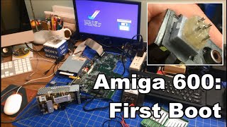 Amiga 600 Update #3: First Boot with Homemade Power Connector