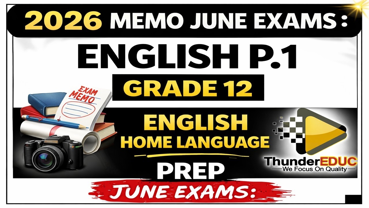 2026 MEMO ENGLISH P1 GRADE 12, 2026 GRADE 12 ENGLISH P1 MEMO PREP ENGLISH HOME LANGUAGE  THUNDEREDUC