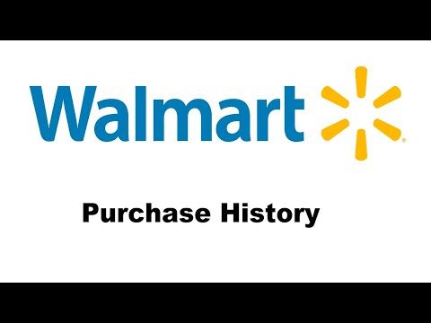 Part of a video titled How To See Your Walmart Purchase History - YouTube
