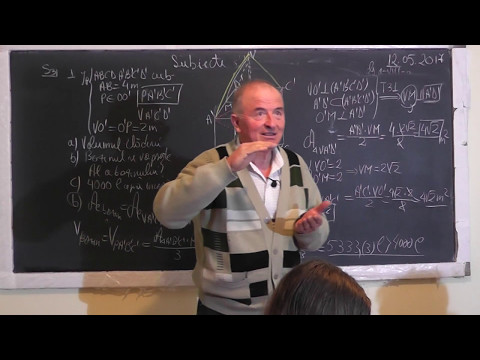 2/2 1501 Cub Piramida Aria laterala Volum Teorema celor 3 perpendiculare Teorema Pitagora Clasa 8