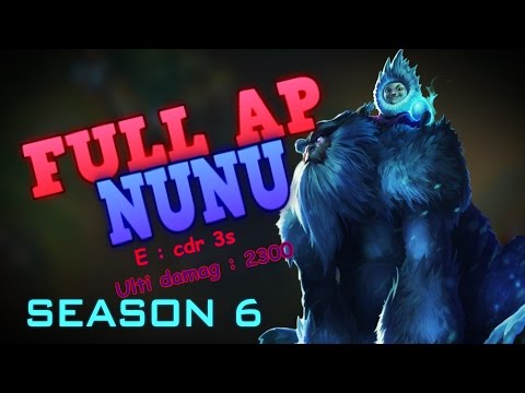 NUNU FULL AP S6 [Ulti Damage : 2300] + [Cdr E : 3 sec]