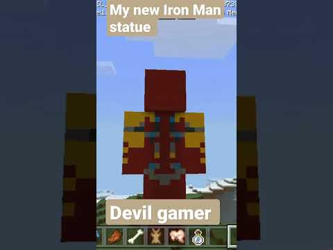 Unbelievable! My new Iron Man statue in Minecraft!