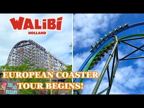 Visiting Walibi Holland! - One of Europe's Best Roller Coaster Lineups!