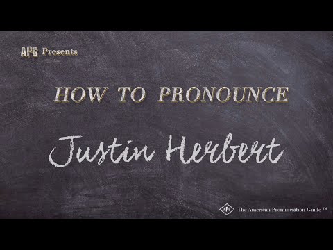 How to Pronounce Justin Herbert (Real Life Examples!)