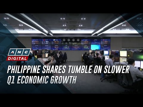 Philippine shares tumble on slower Q1 economic growth