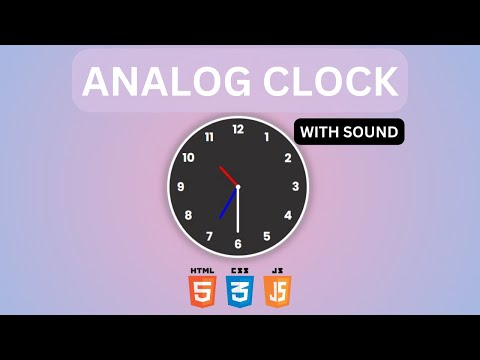 How To Make Analog Clock Using Html Css Javascript Animated Tutorials