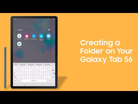 Creating a Folder on Your Galaxy Tab S6