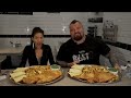 Food Challenge Vs Worlds Strongest Man EDDIE HALL! | Fish 'n' Chips | Fosters MaleVs Whale