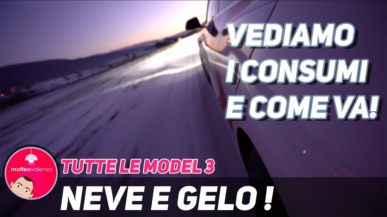 Tesla Model 3 sulla neve: consumi, trazione e gestione del freddo