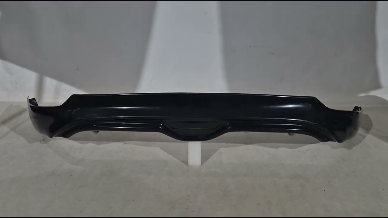 Hyundai Accent 2011-2017 гг. Задний диффузор DPT (Черный Глянец) Video 1
