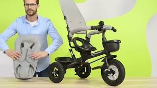 Kinderkraft Tricycle évolutif enfant pliable Aveo 6en1, Malachite grey