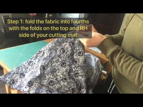 How To Cut 10 PPE Masks From 1 Yard of Fabric Using an 8”x14” Mask Template