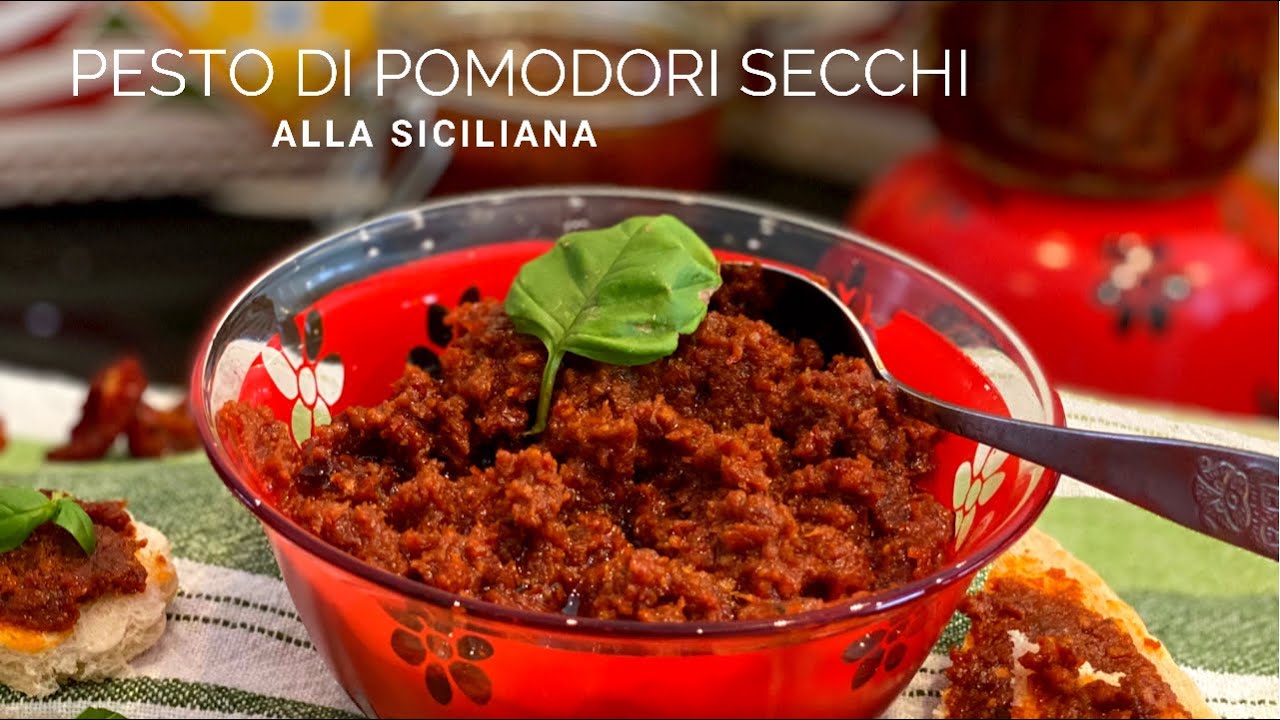 Pesto di Pomodori Secchi alla Siciliana / Pesto Rosso alla Siciliana