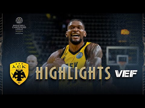AEK BC v VEF Riga | Highlights | #BasketballCL 2025-26