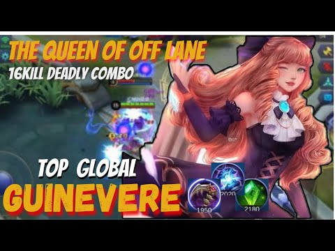 DEADLY COMBO! GUINEVERE BEST BUILD 2021 | TOP GLOBAL GUINEVERE GAMEPLAY | MOBILE LEGENDS✓