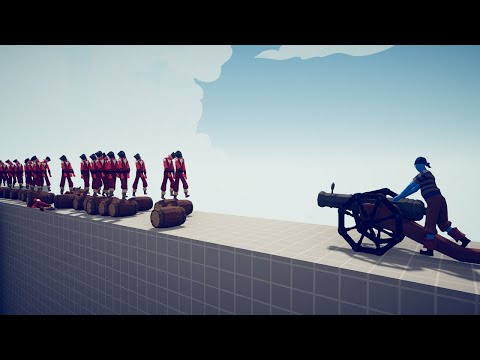 EVERY RANGED UNIT vs 30 barrel rollers｜Totally Accurate Battle Simulator TABS