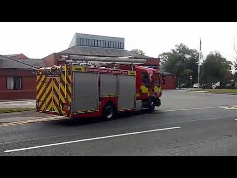 Leigh's Pump Returning to station - Greater Manchester Fire and Rescue Service