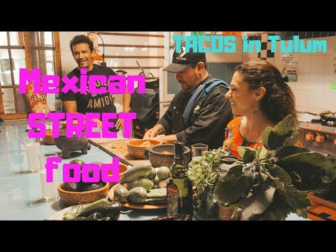 Mexican STREET food | Cooking TACOS in Tulum