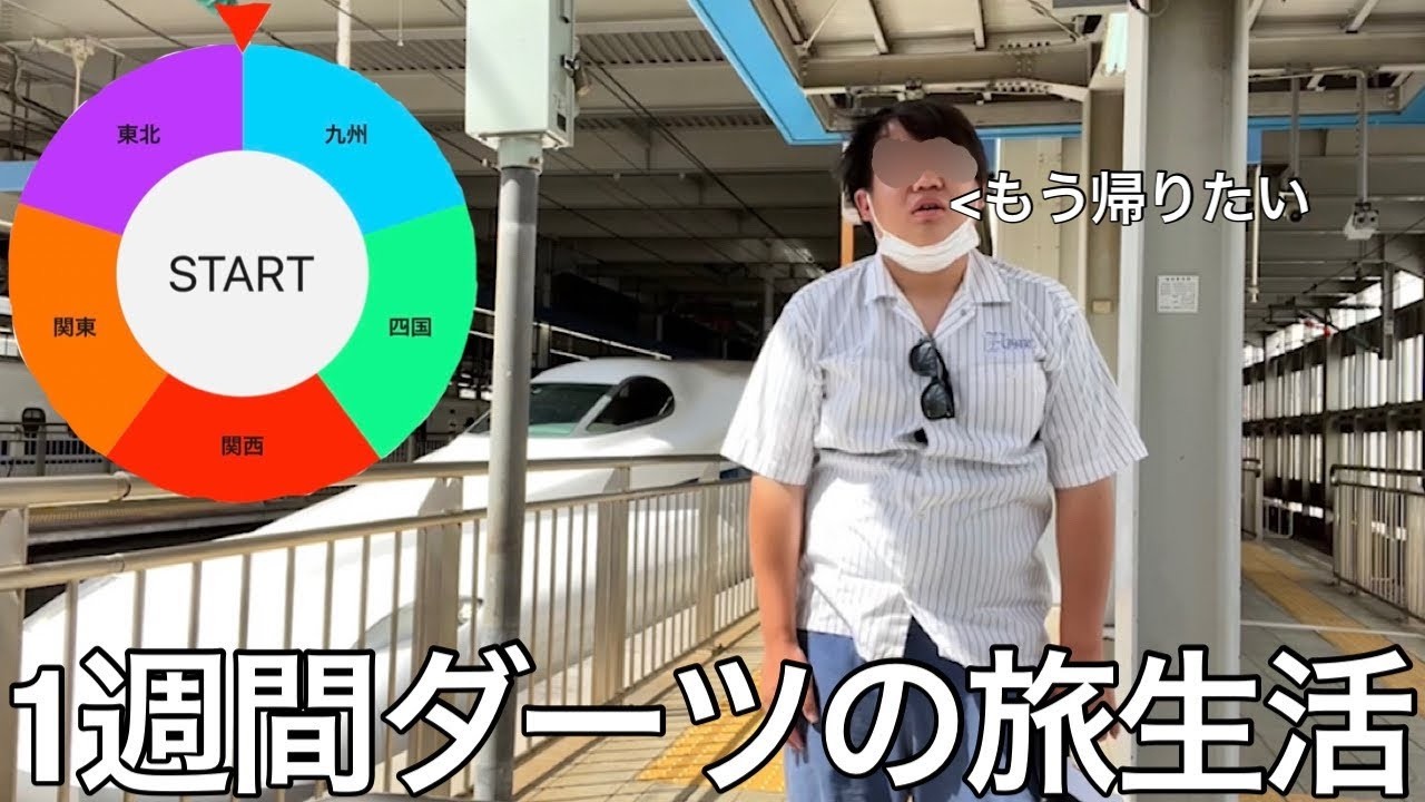 【旧実写】1週間毎日ダーツの旅生活したら日本列島を反復横跳び移動し続けるハメになったが超有名人と遊んだり豪華ラッパーや野良のヤッターマンに遭遇した