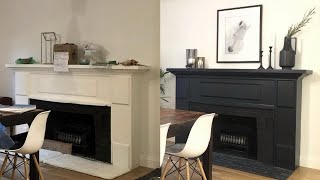 Prepping is key when using paint to transform your fireplace