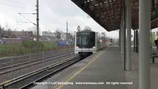 preview picture of video 'Oslo T-bane / Metro trains at Storo, Oslo, Norway'