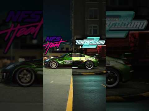 Nissan 350z in NFS underground 2 Vs NFS Heat #nissan #underground2 #nfsheat #needforspeed
