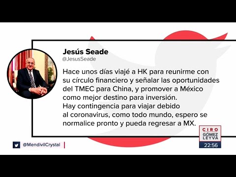 Alto funcionario de la SRE está varado por Coronavirus | Noticias con Ciro Gómez Leyva