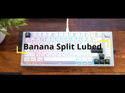 ASMR Keyboard Typing | Banana Split Lubed Switches | (1 HOUR)