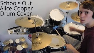 School's Out- Alice Cooper- Drum cover